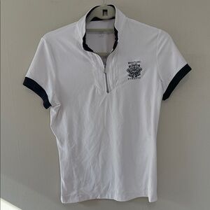 Tail White Short Sleeve Polo Shirt- whistling straights golf course